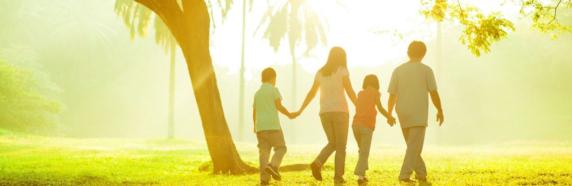 A Happy Family Spending Time in the Park